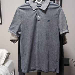 Banana Republic Gray Polo Shirt Classic Design Short Sleeves